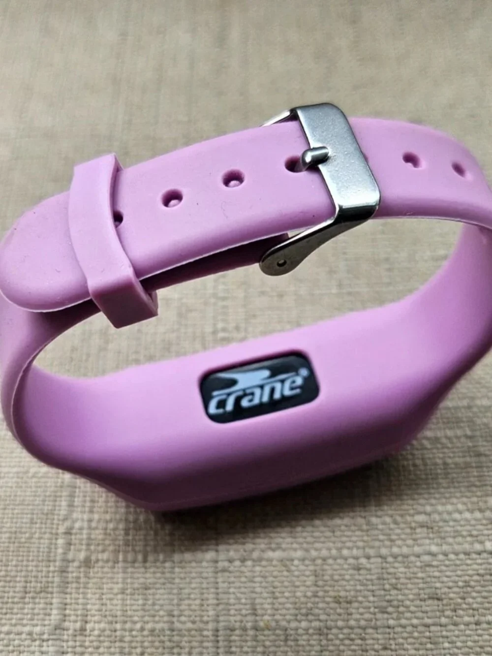 Crane Activity Trakcer Digital Wrist Watch Pink Rubber Band Fitness Watch